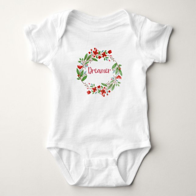 Boho Baby Bodysuit Cute Bohemian Baby Gift Shirt (Front)