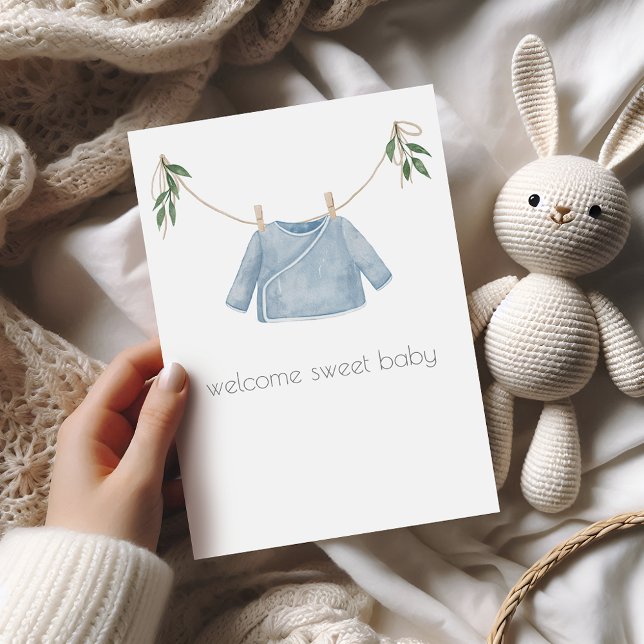 Boho Baby Boy Congratulations Card (Creator Uploaded)