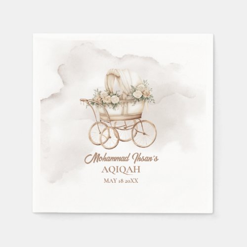 Boho Baby Carriage Aqiqah Unisex Muslim Newborn