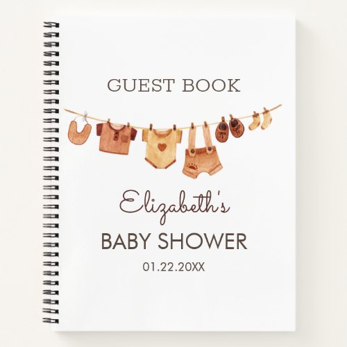  Boho Baby Clothes Baby Shower Guest Book 