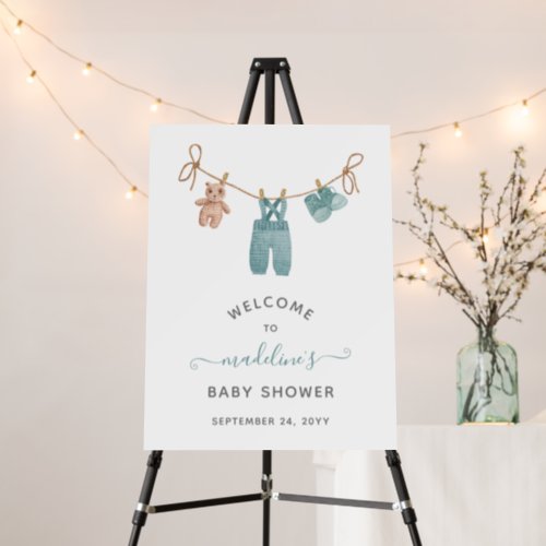 Boho Baby Clothes Boy Baby Shower Welcome Foam Board