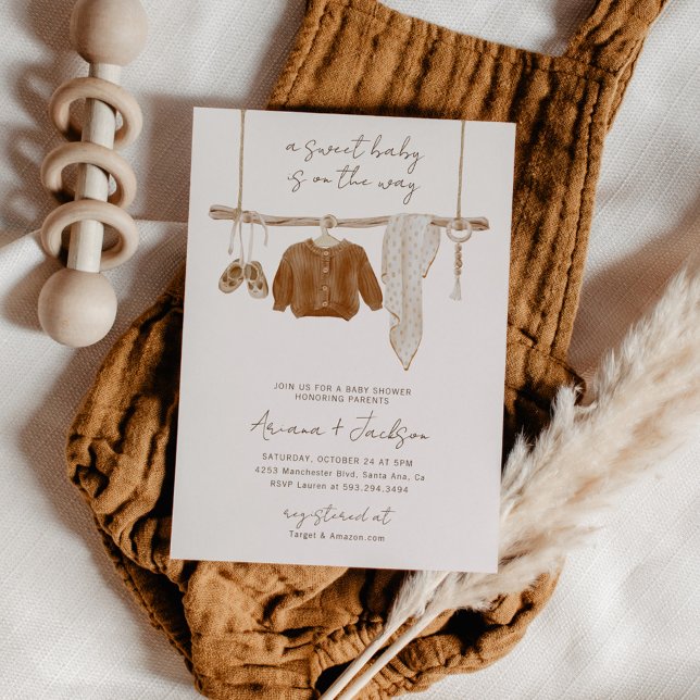 Boho Baby Gender Neutral Couple's Shower Invitation (Creator Uploaded)