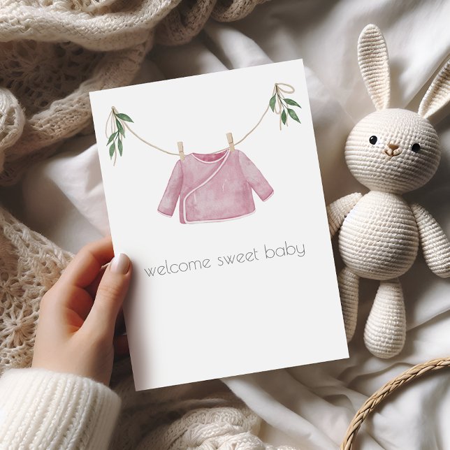 Boho Baby Girl Congratulations Card (Creator Uploaded)