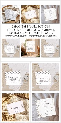 Boho Baby in Bloom Baby Shower with Wild Flowers