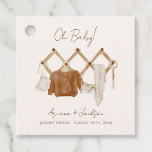Boho Baby Neutral Shower Favor Tags