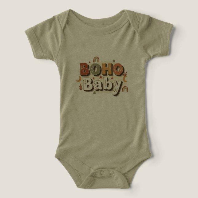 Boho Baby One-piece Top (Design Front)