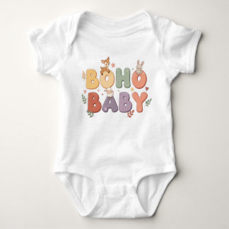 Boho Baby Pastel One-Piece Baby Bodysuit