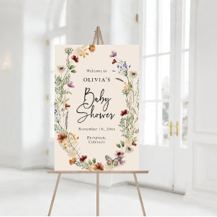 Boho Baby Shower Acrylic Sign