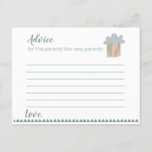 Boho Baby Shower - Advice Card
