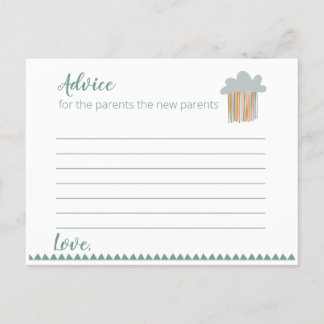 Boho Baby Shower - Advice Card