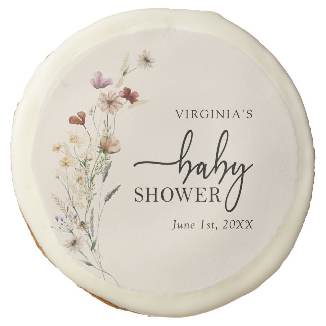 Boho Baby Shower Cookies (Front)