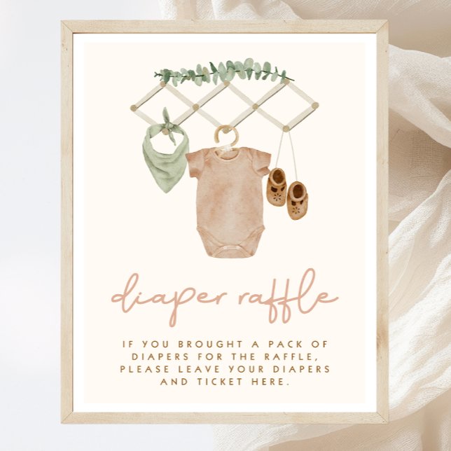 Boho Baby Shower Diaper Raffle Sign (Creator Uploaded)