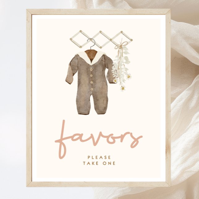 Boho Baby Shower Favors Sign (Creator Uploaded)