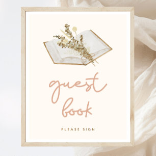 Boho Baby Shower Guest Book Sign