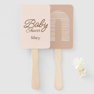 Boho Baby Shower Hand Fan