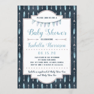 Boho Baby Shower Invitation