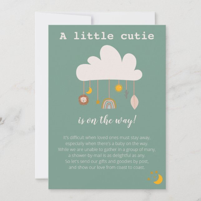 Boho Baby Shower Invitation (Front)