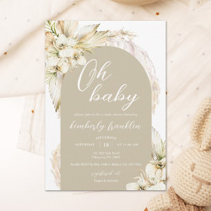 Boho Baby Shower Invitation