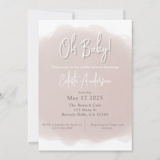 Boho Baby Shower Invitation