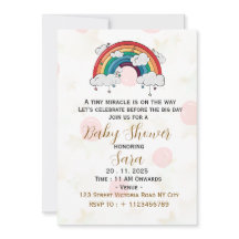 Boho Baby Shower Invitation Card