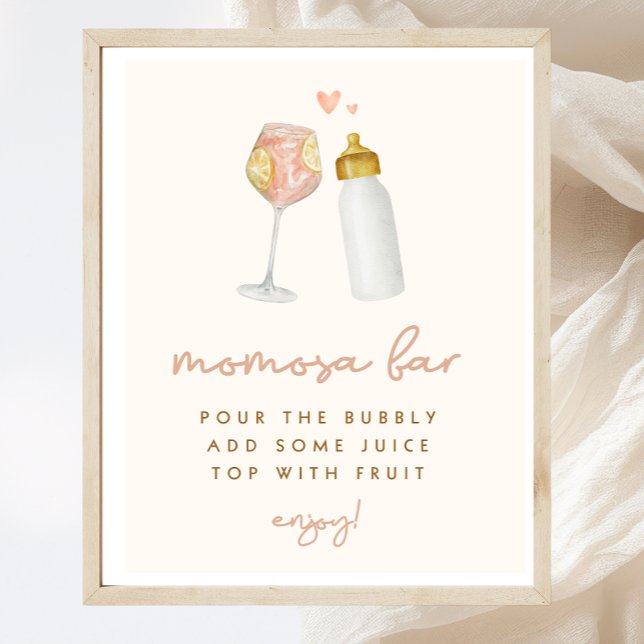 Boho Baby Shower Momosa Bar Sign (Creator Uploaded)