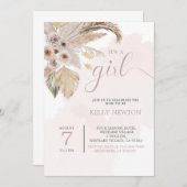 BOHO BABY SHOWER, PAMPAS GRASS, BABY  (Front/Back)