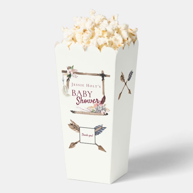 Boho Baby Shower Southwestern Arrow Favor Boxes (Popped)