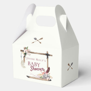 Boho Baby Shower Southwestern Arrow Favor Boxes