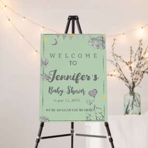 Boho Baby Shower Welcome Foam Board