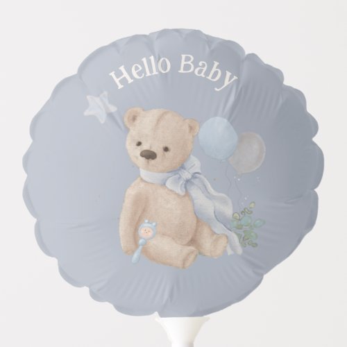 Boho baby teddy bear Baby Shower  Balloon