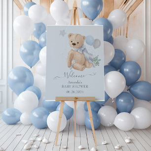 Boho baby teddy bear foam board