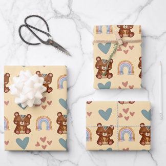 Boho Baby Wrapping Paper Sheets
