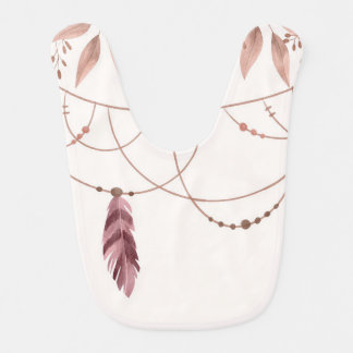 Boho Background Baby Bib