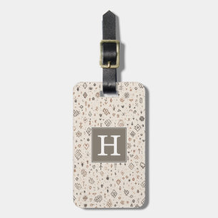 Boho Background Luggage Tag