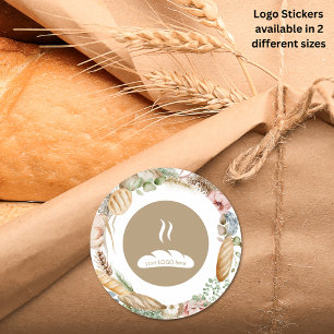 Boho Bakery Logo Thank You For Your Order Classic Round Sticker