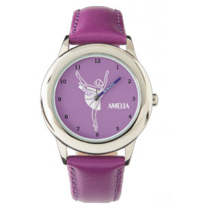 Boho Ballerina Ballet Tutu Girl Practice Purple Watch