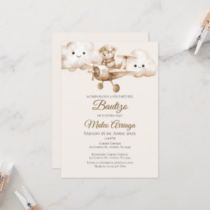 Boho Baptism Invitation