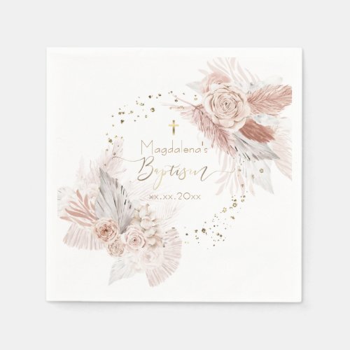 boho Baptism Napkins