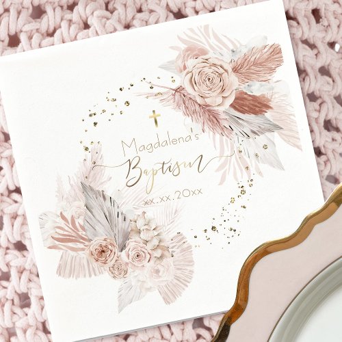 boho Baptism Napkins