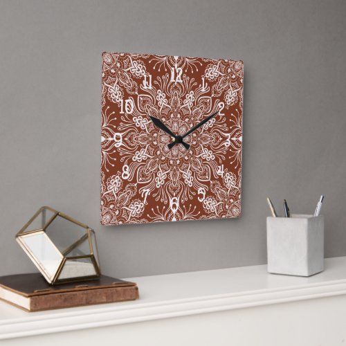 Boho Barkley  Square Wall Clock