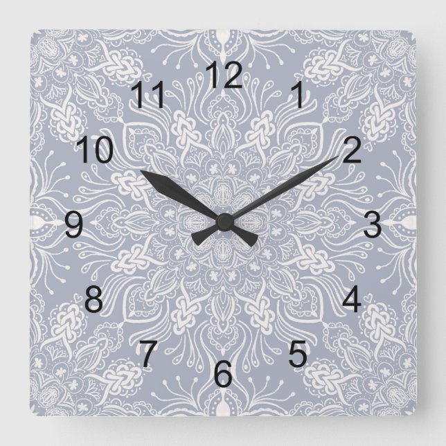 Boho Barkley  Square Wall Clock (Front)