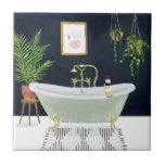 Boho Bath I Ceramic Tile<br><div class="desc">Boho Bath I by Victoria Borges</div>