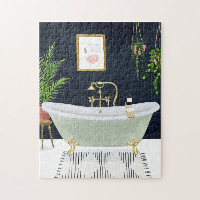 Boho Bath I Jigsaw Puzzle (Vertical)