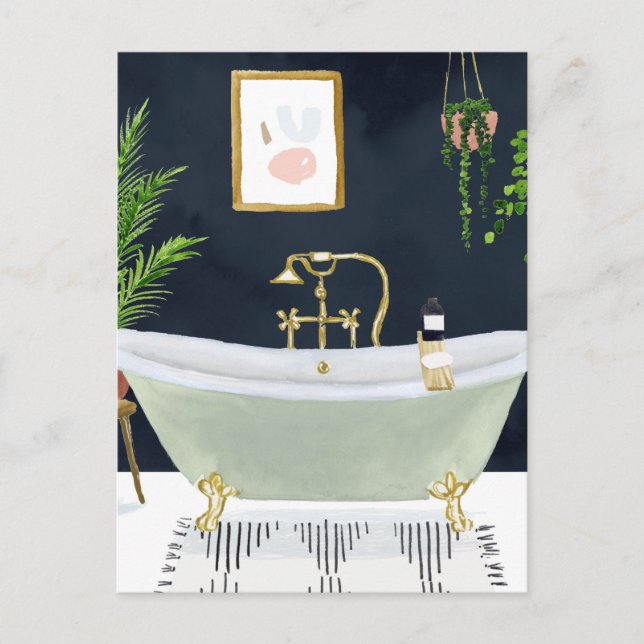 Boho Bath I Postcard (Front)