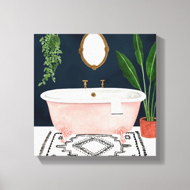 Boho Bath II Canvas Print (Front)