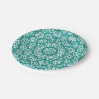 Boho Bazaar, Mix & Match Cerulean Pattern Paper Plates