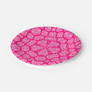 Boho Bazaar, Mix & Match Rose Pattern Paper Plates