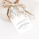 Boho Beach Bridal Shower Gift Tags<br><div class="desc">Beautiful modern bohemian beach themed gift tags with coral reef,  palm leaves,  and sea shells.</div>