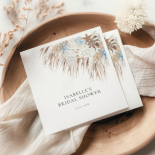Boho Beach Bridal Shower Napkins