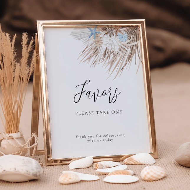 Boho Beach Favors Poster (Creator Uploaded)
